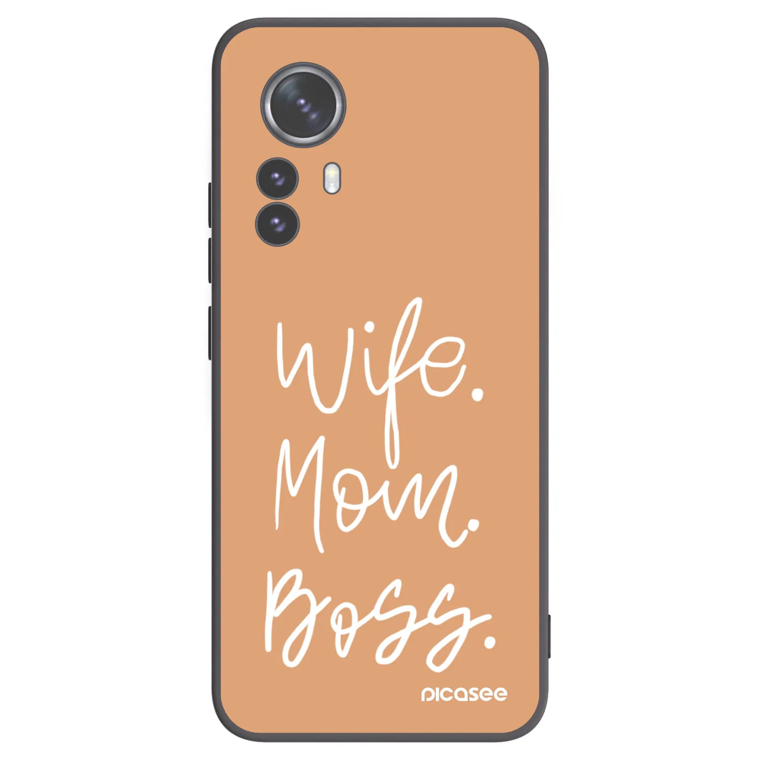 Picasee silikonski črni ovitek za Xiaomi 12 Pro - Boss Mama
