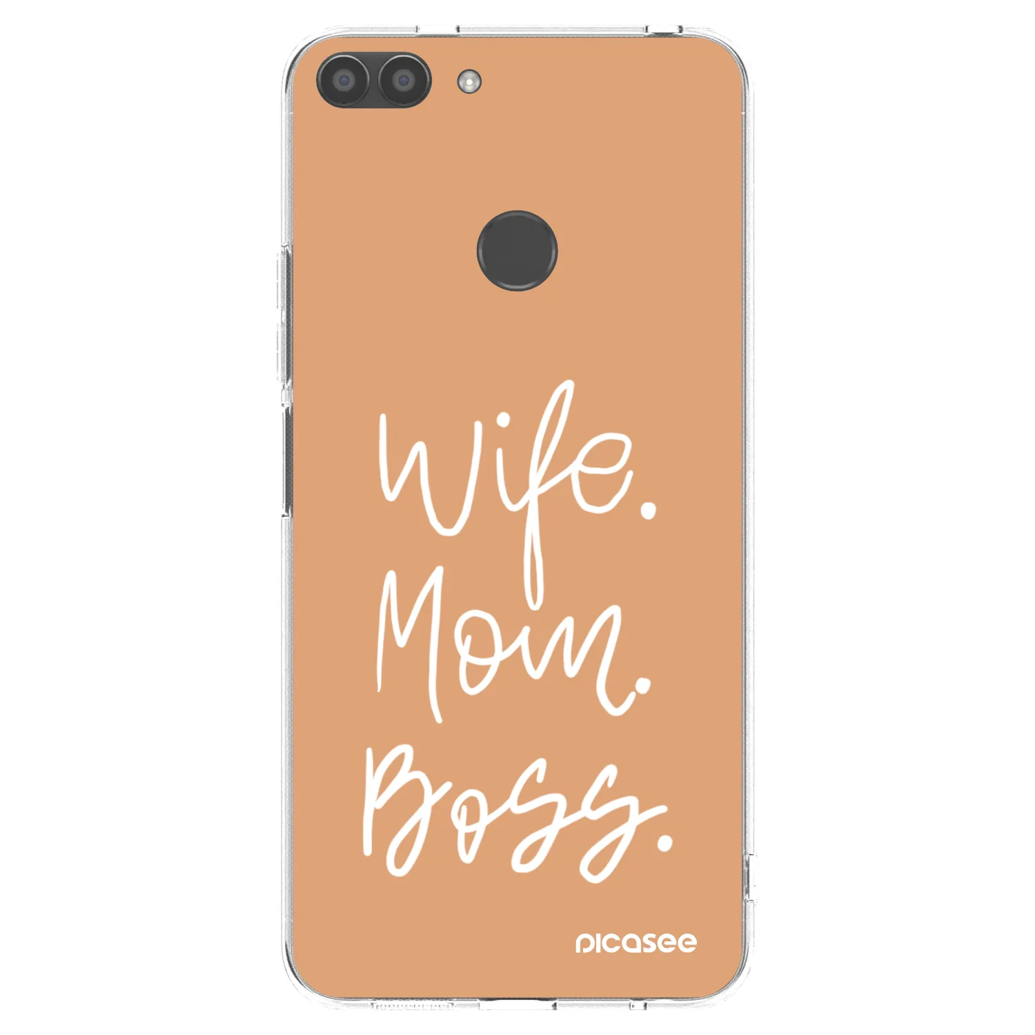 Picasee silikonski prozorni ovitek za Huawei P Smart - Boss Mama
