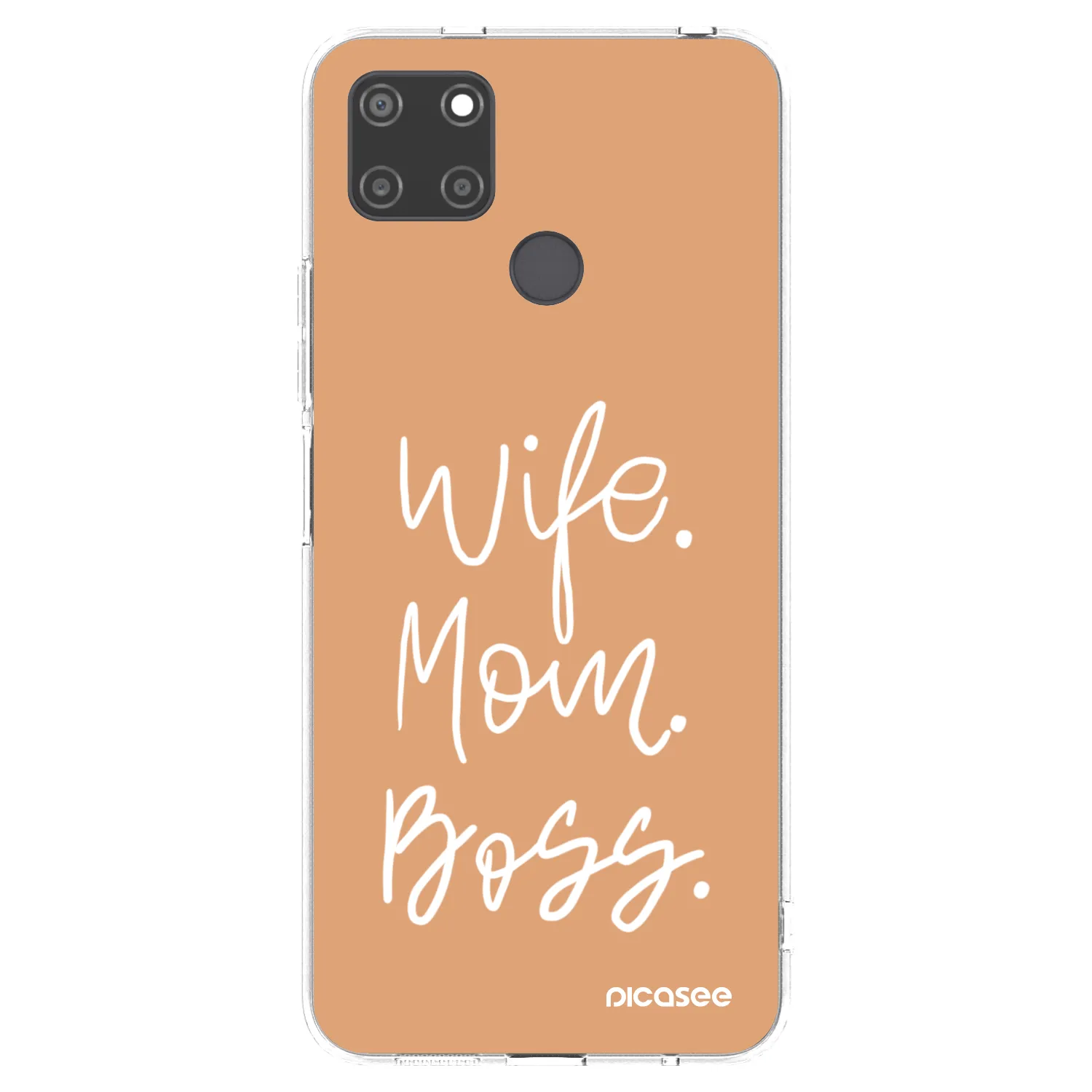 Picasee silikonski prozorni ovitek za Realme C21Y - Boss Mama