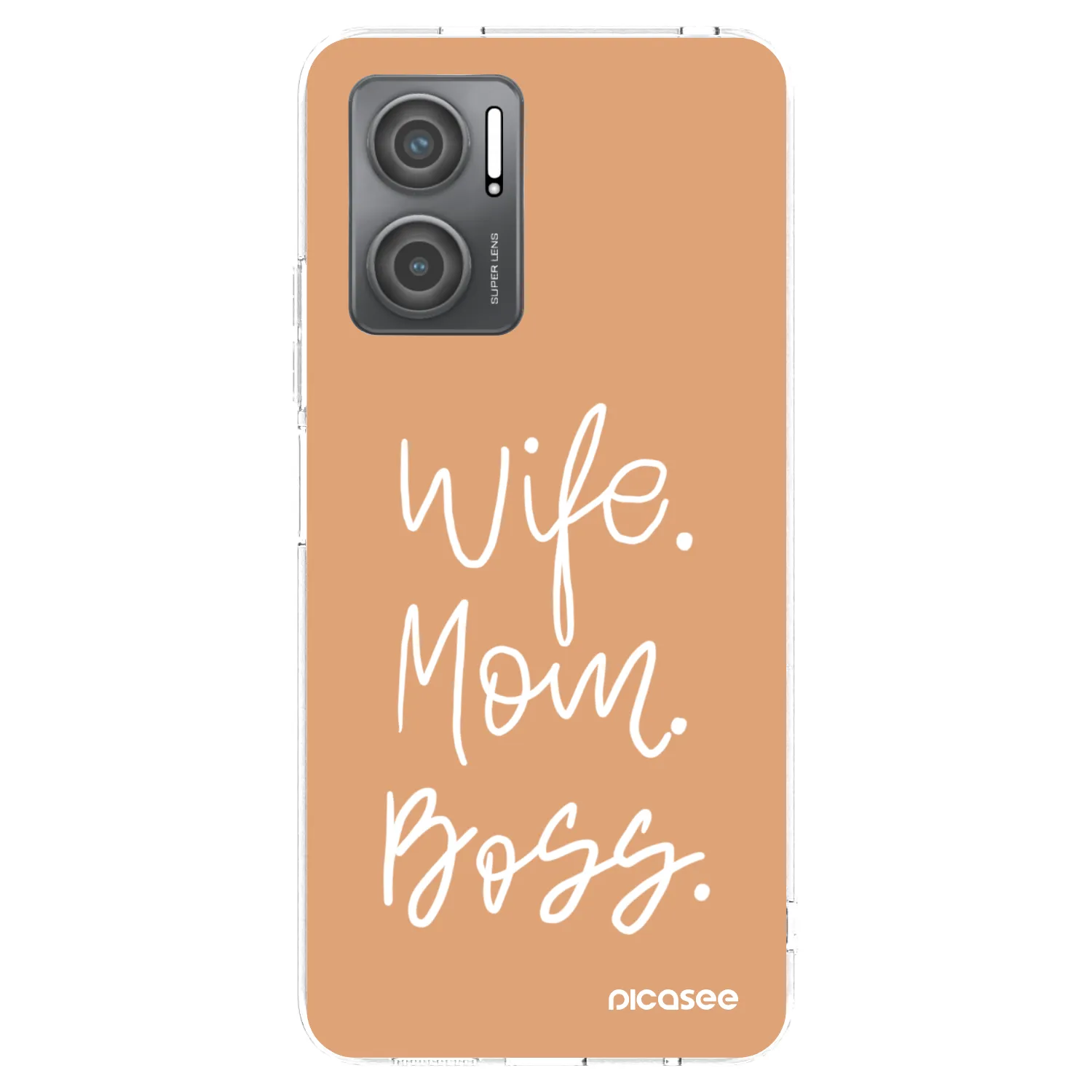 Picasee silikonski prozorni ovitek za Xiaomi Redmi 10 5G - Boss Mama