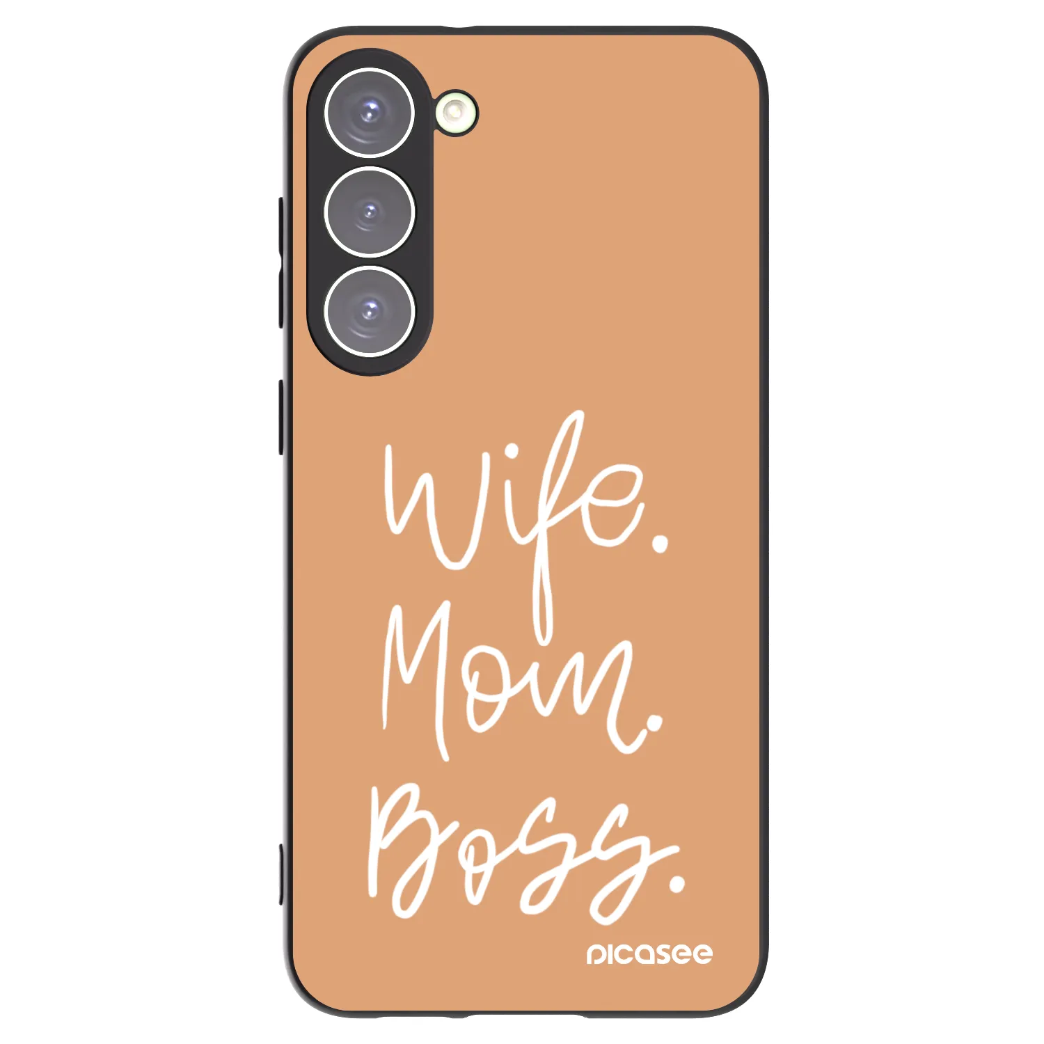 Picasee silikonski črni ovitek za Samsung Galaxy S23+ 5G - Boss Mama