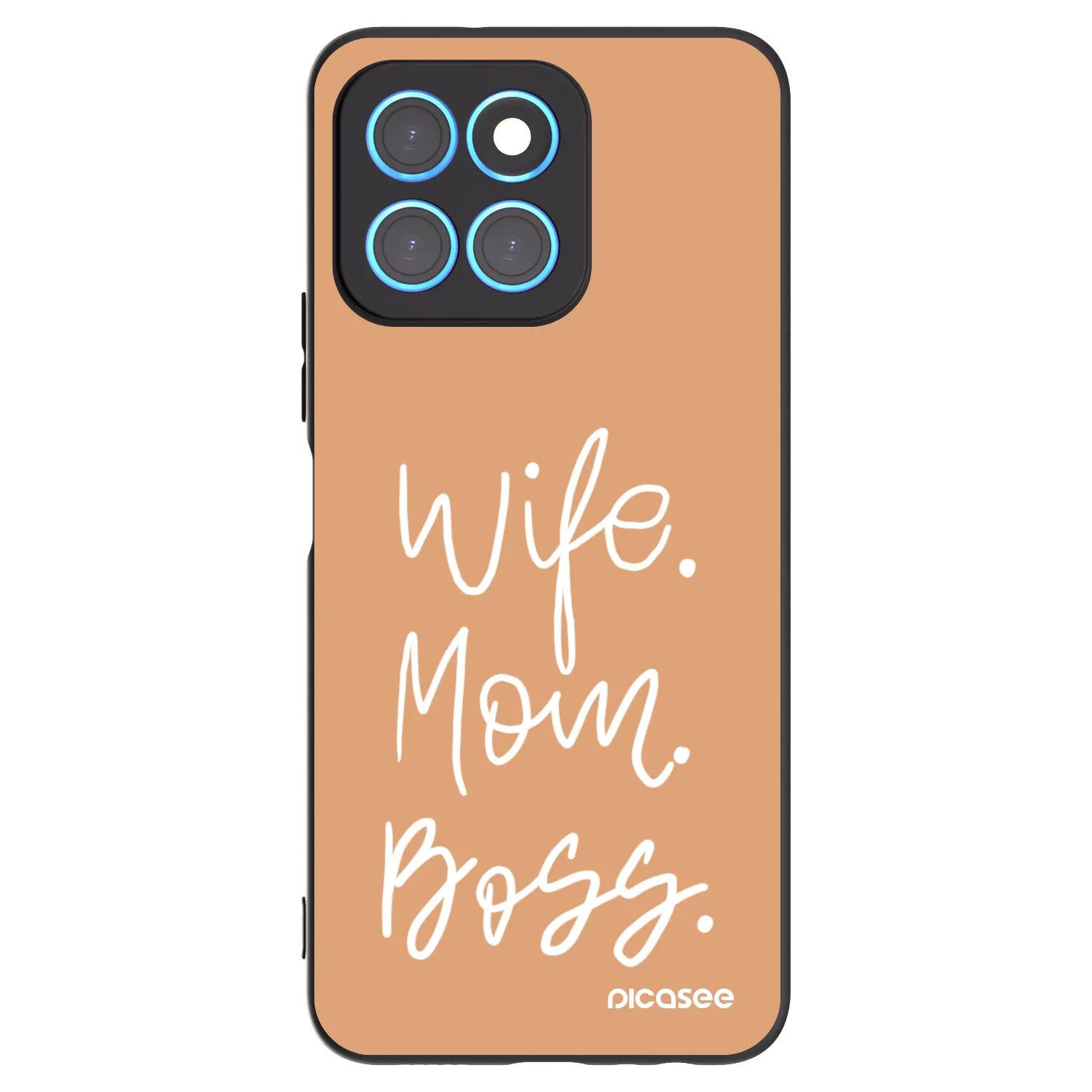 Picasee silikonski črni ovitek za Honor X8 5G - Boss Mama