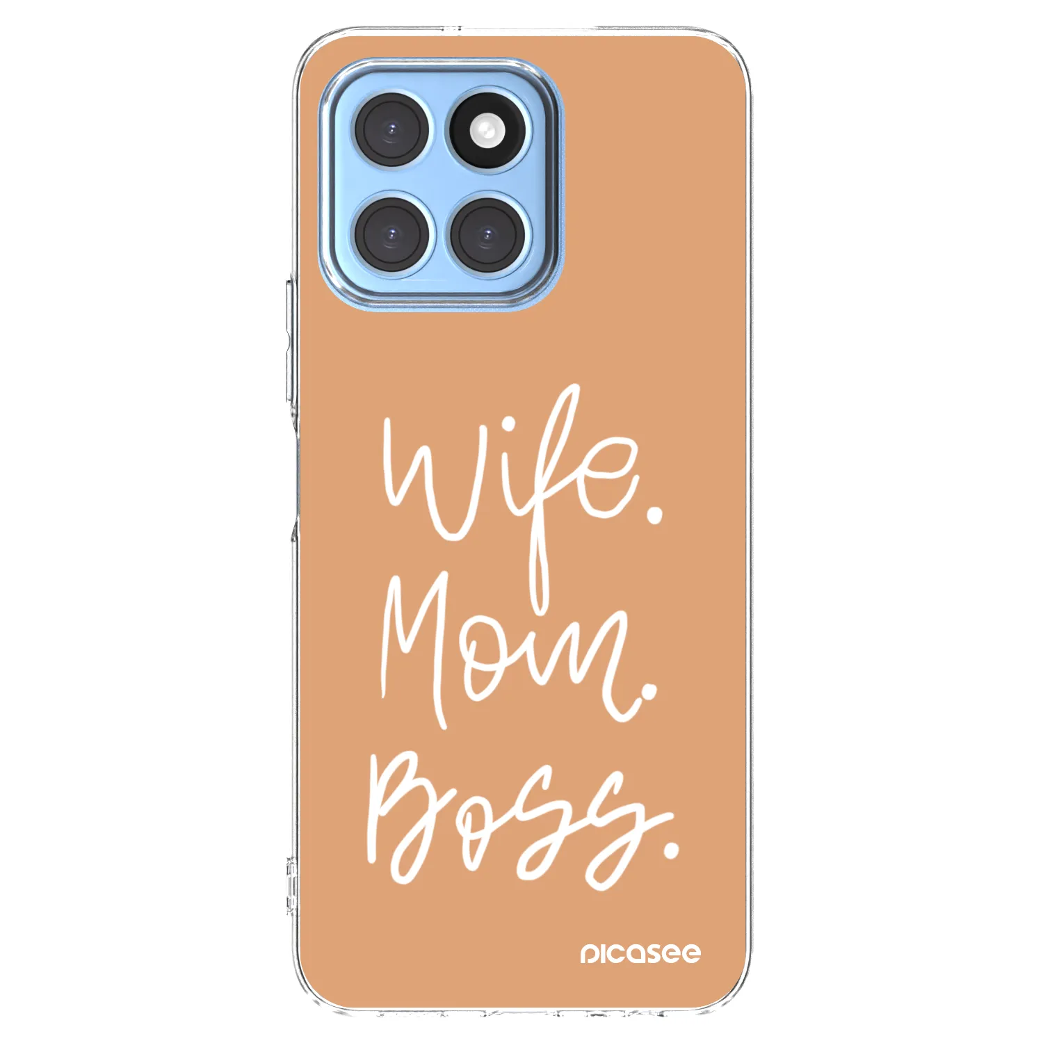 Picasee silikonski prozorni ovitek za Honor X8 5G - Boss Mama