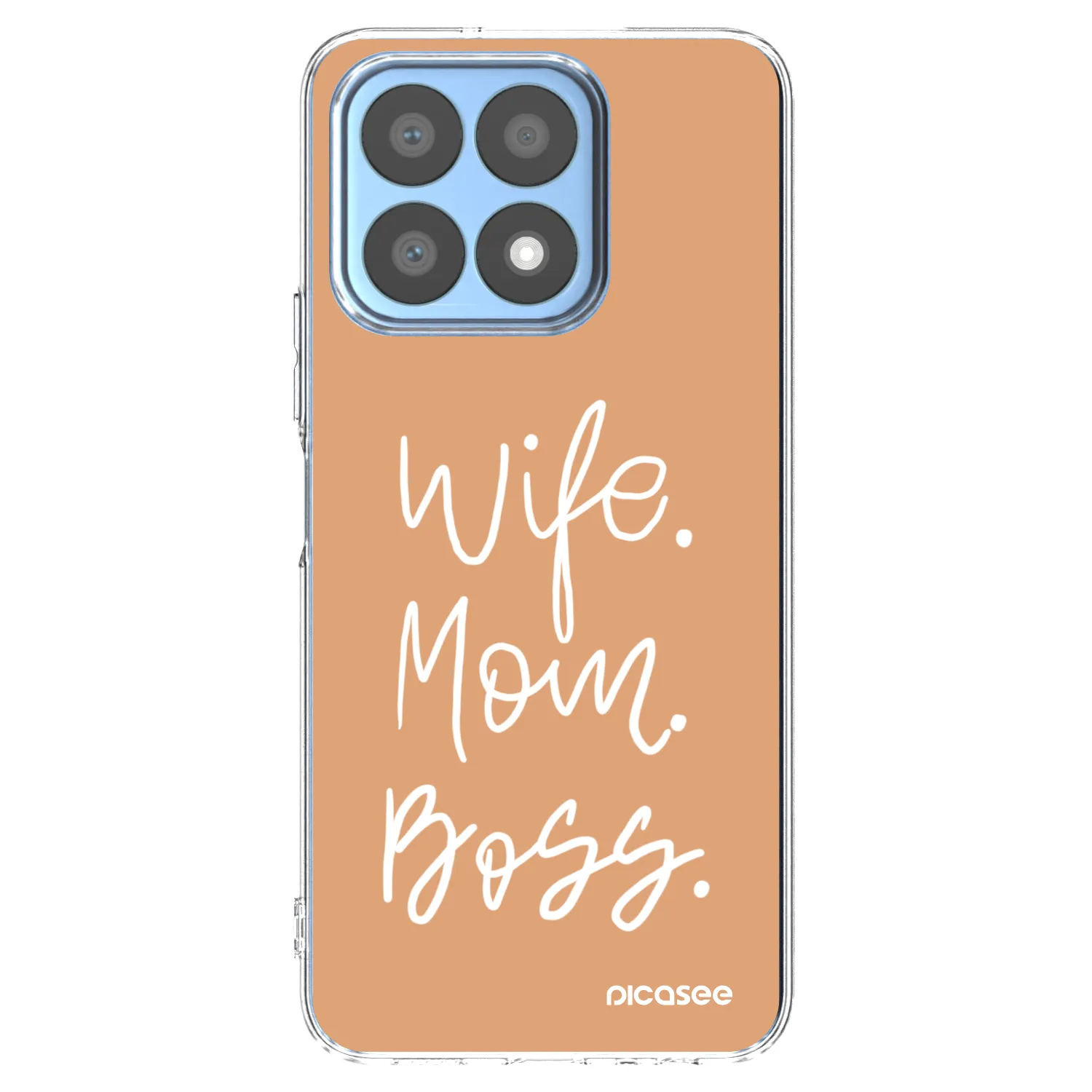 Picasee silikonski prozorni ovitek za Honor X8a - Boss Mama