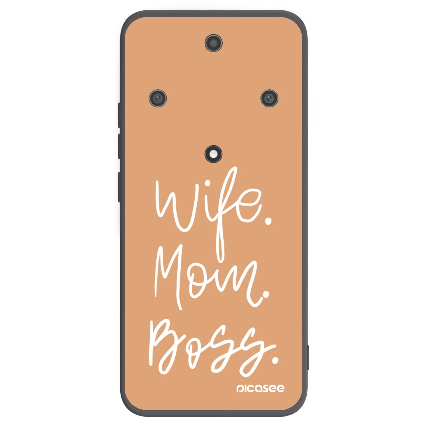Picasee silikonski črni ovitek za Honor Magic5 Lite 5G - Boss Mama