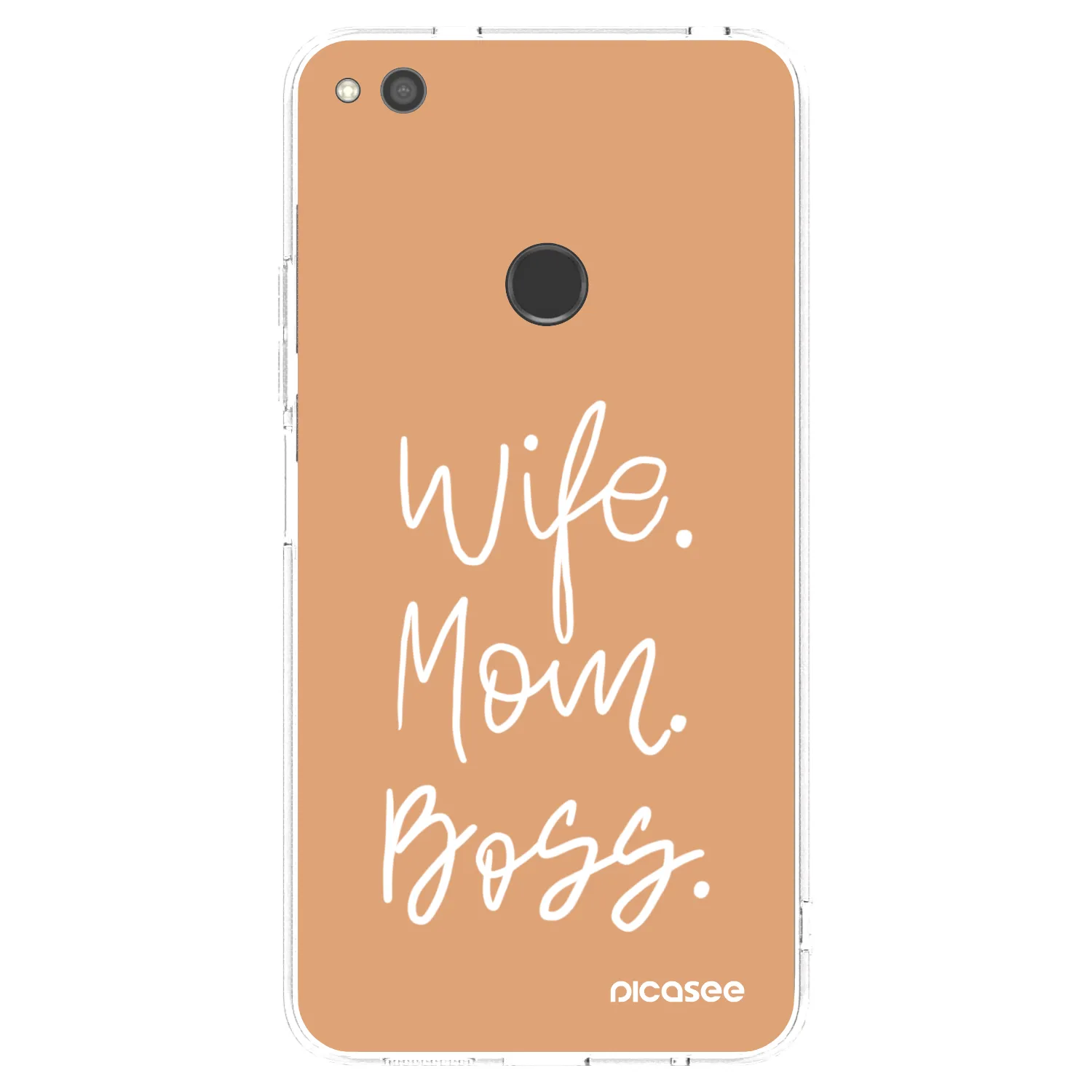 Picasee silikonski prozorni ovitek za Huawei P9 Lite 2017 - Boss Mama