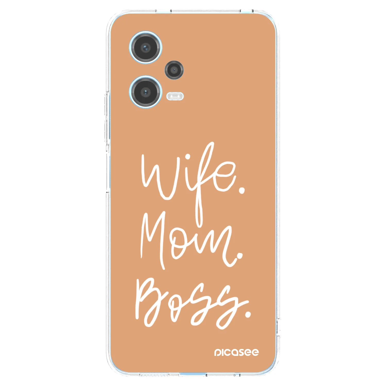 Picasee silikonski prozorni ovitek za Xiaomi Redmi Note 12 5G - Boss Mama