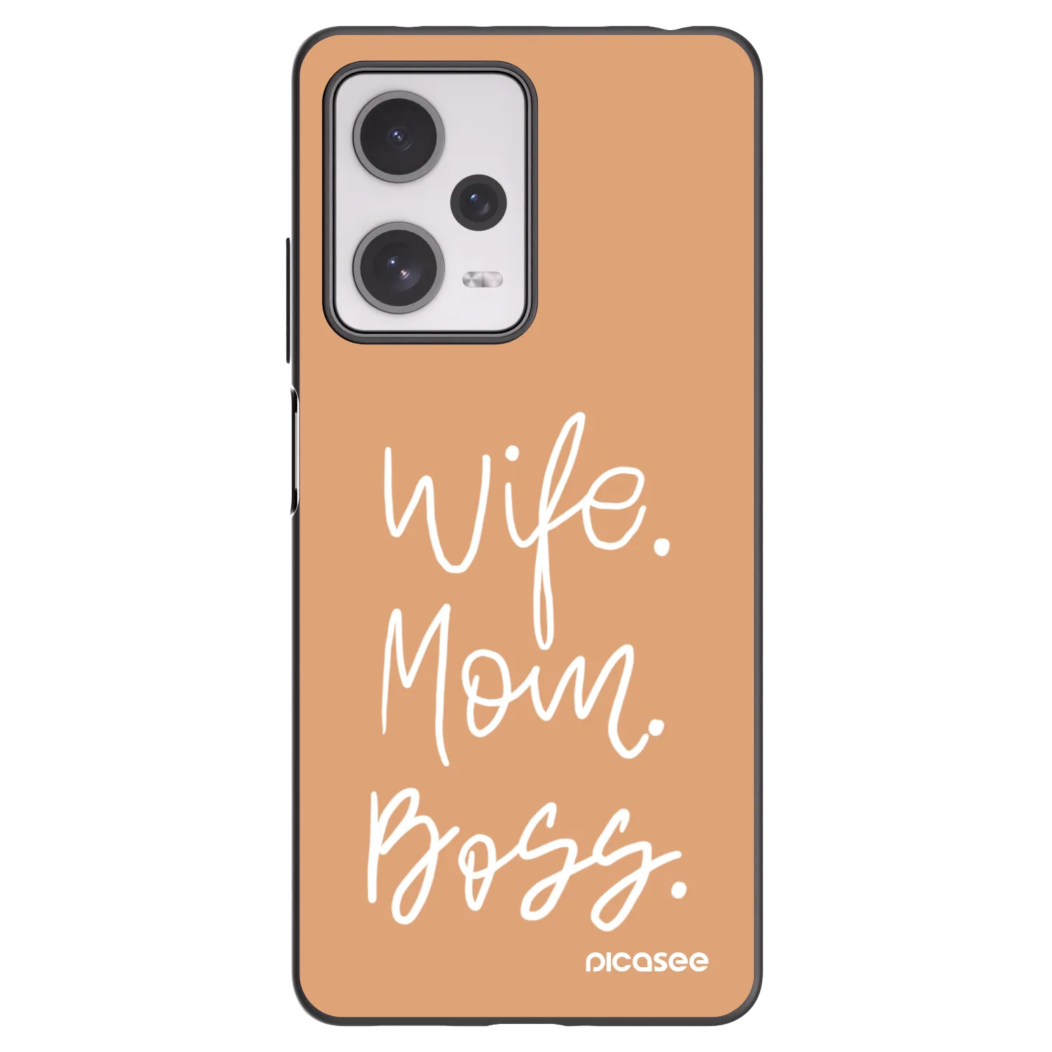 Picasee silikonski črni ovitek za Xiaomi Redmi Note 12 Pro+ 5G - Boss Mama