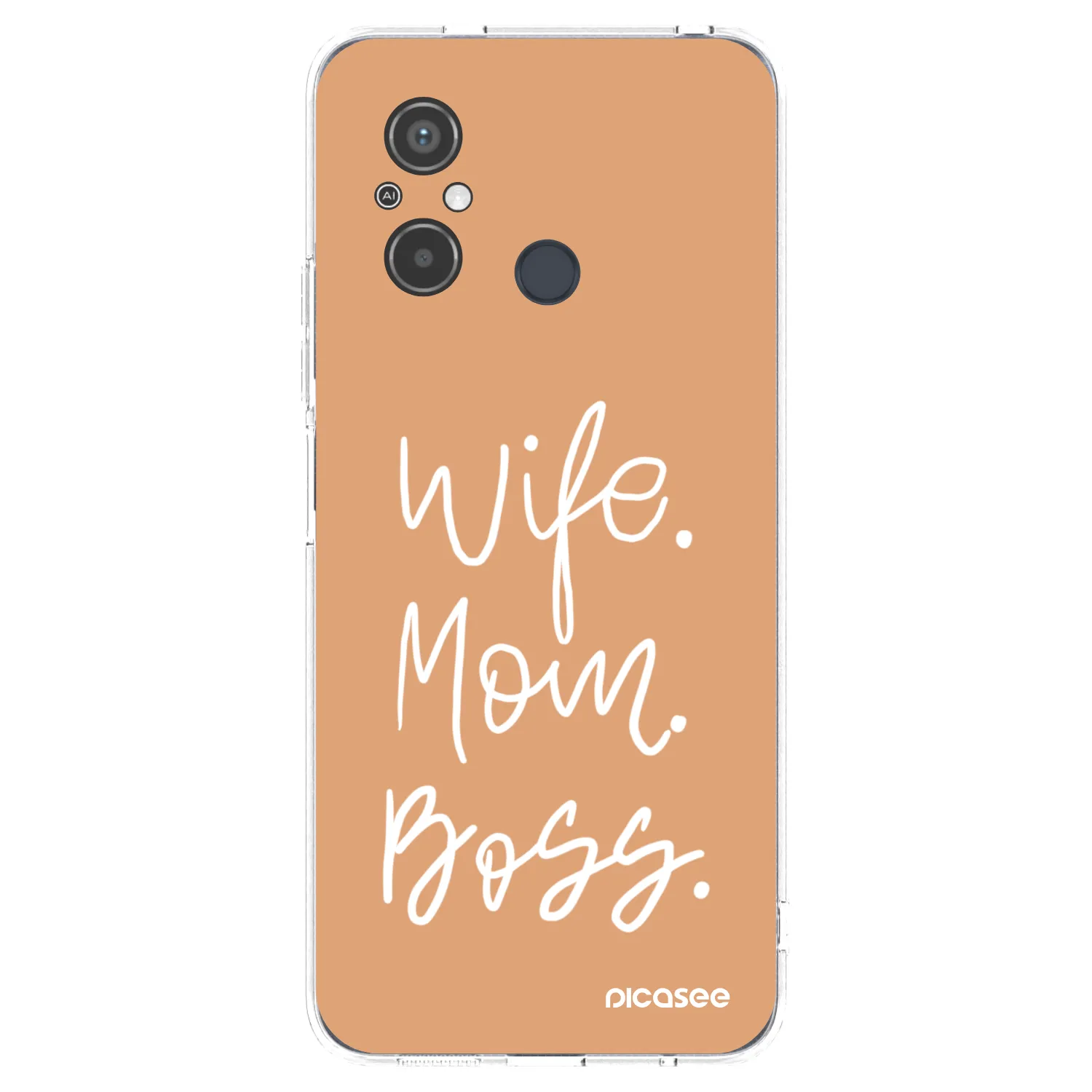 Picasee silikonski prozorni ovitek za Xiaomi Redmi 12C - Boss Mama