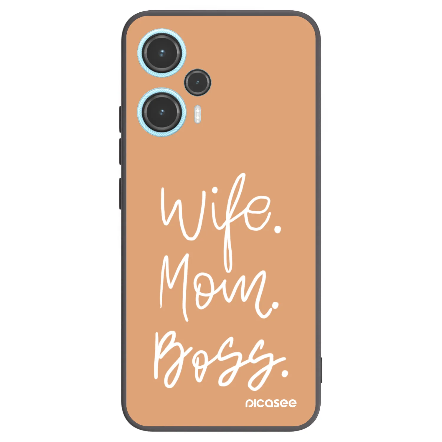 Picasee silikonski črni ovitek za Xiaomi Poco F5 - Boss Mama