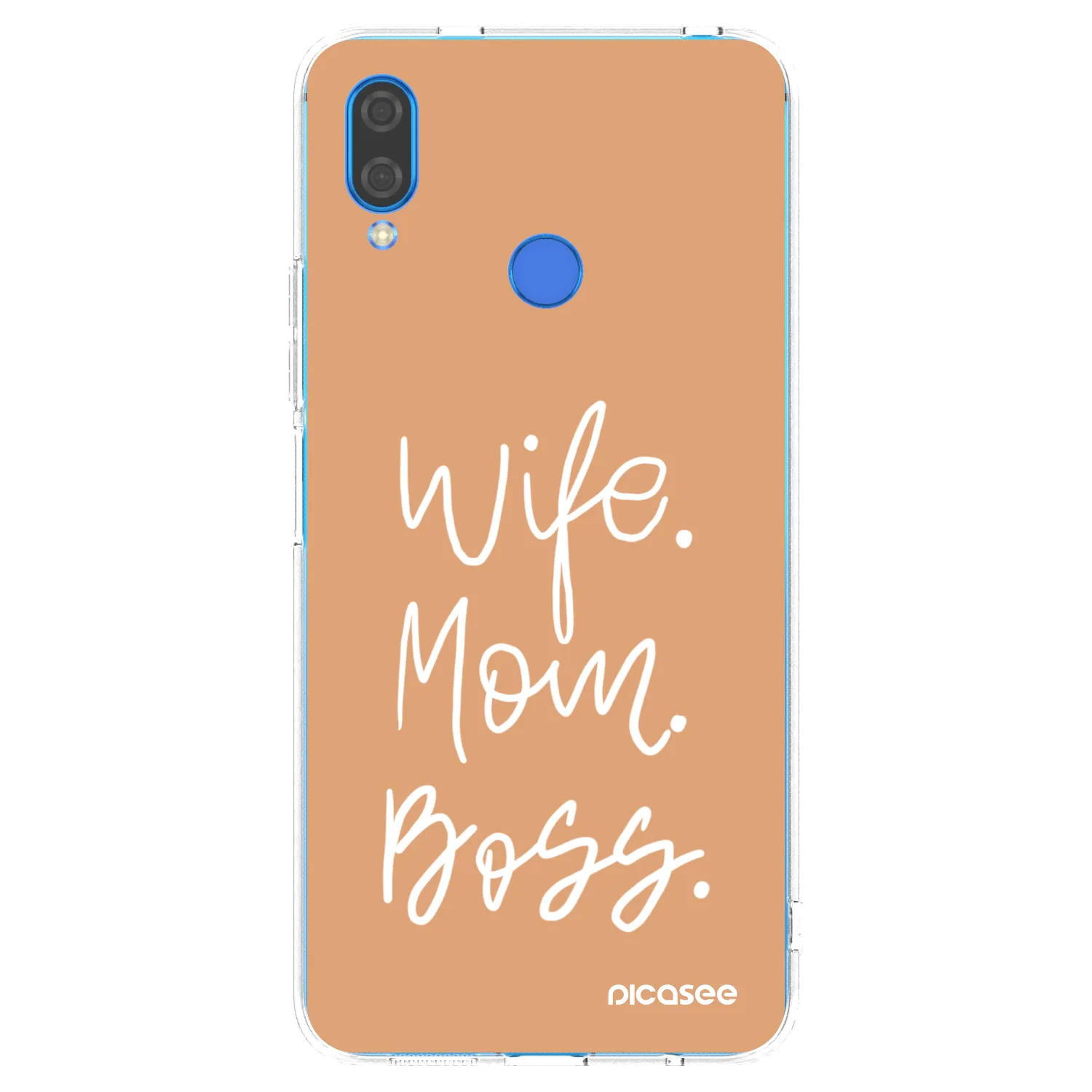 Picasee silikonski prozorni ovitek za Huawei Nova 3i - Boss Mama
