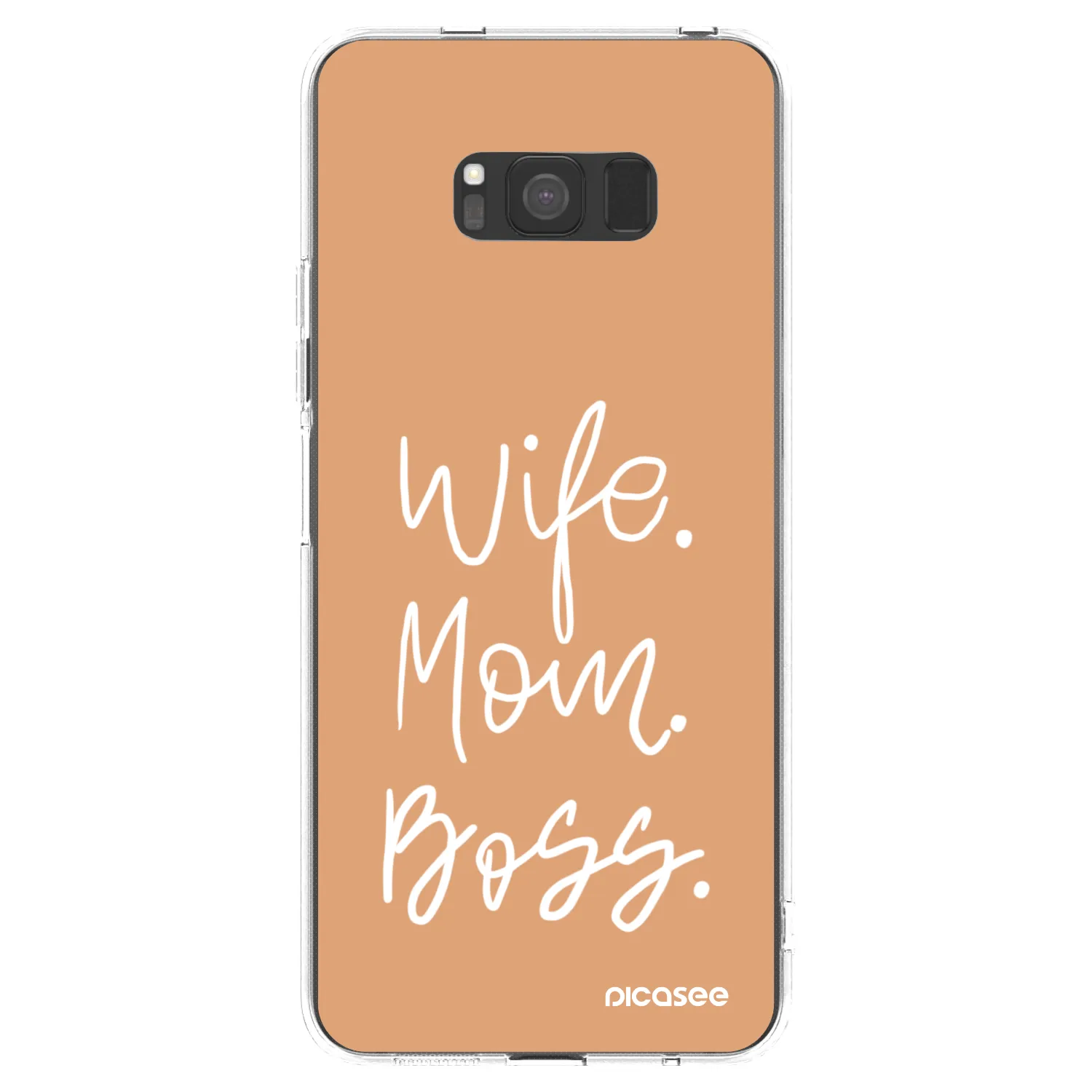 Picasee silikonski prozorni ovitek za Samsung Galaxy S8 G950F - Boss Mama