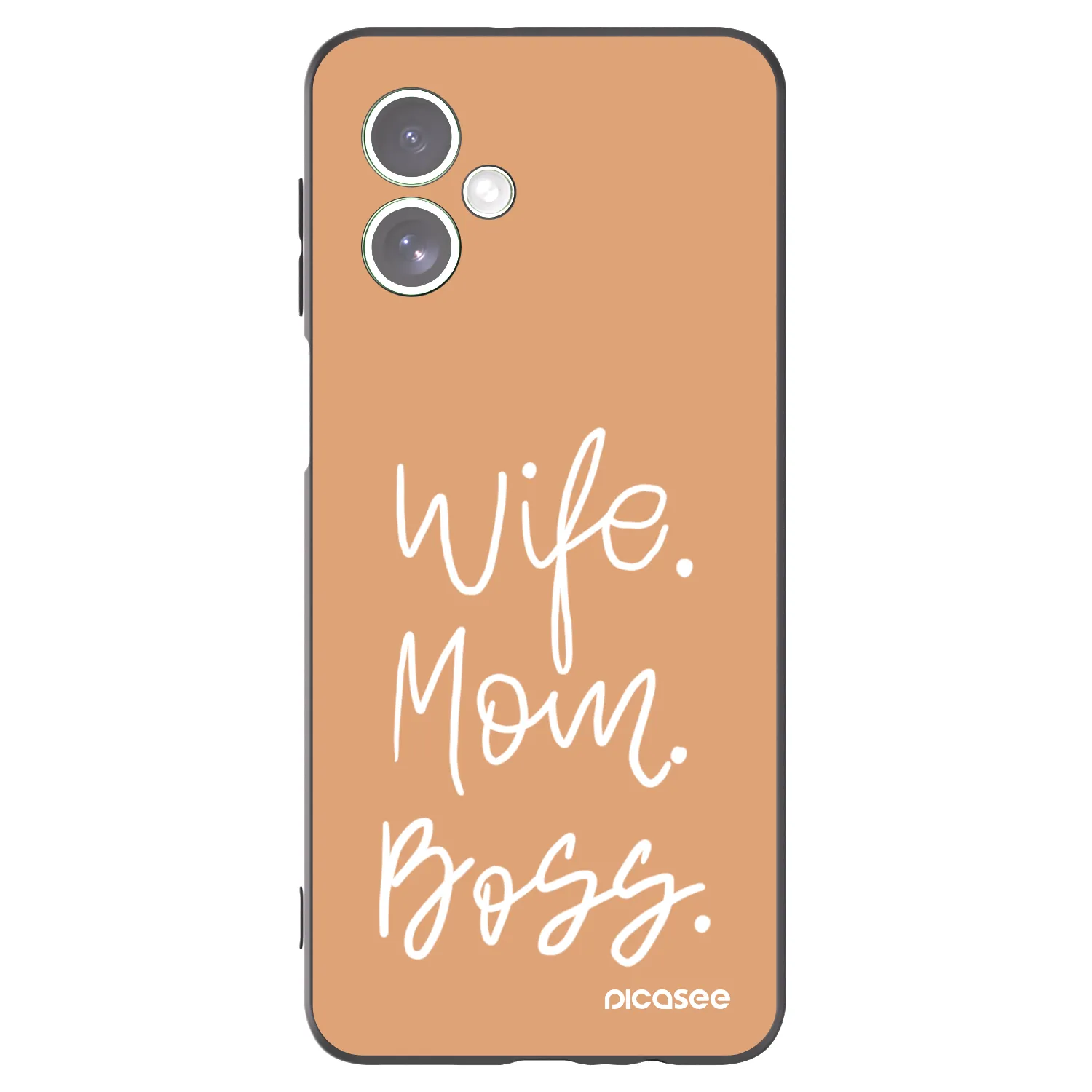 Picasee silikonski črni ovitek za Motorola Moto G54 5G - Boss Mama