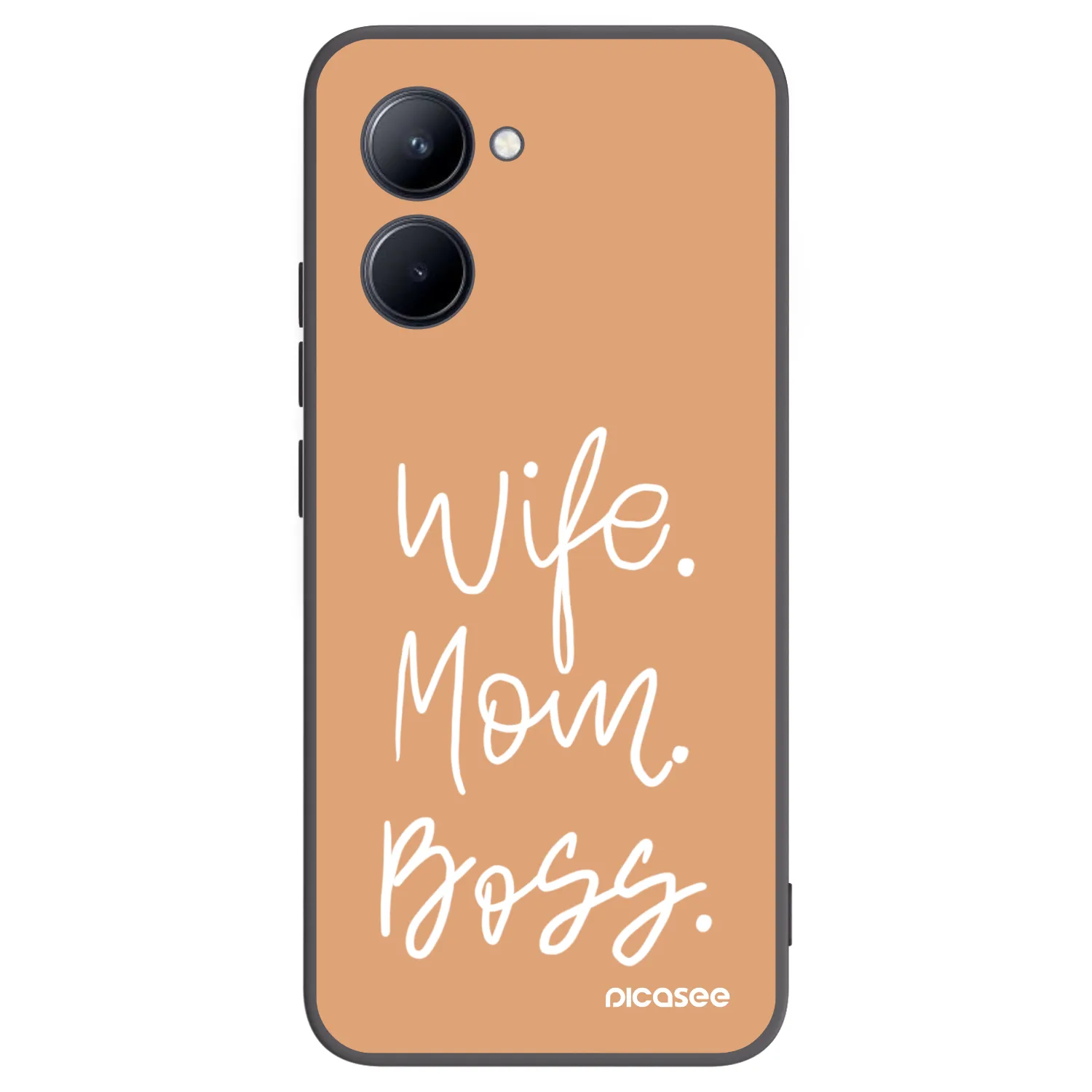 Picasee silikonski črni ovitek za Realme C33 (2023) - Boss Mama