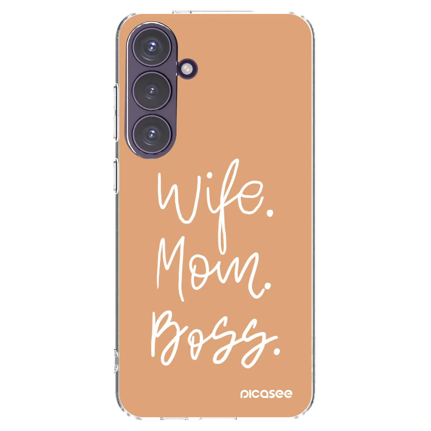 Picasee silikonski prozorni ovitek za Samsung Galaxy S24+ S926B 5G - Boss Mama