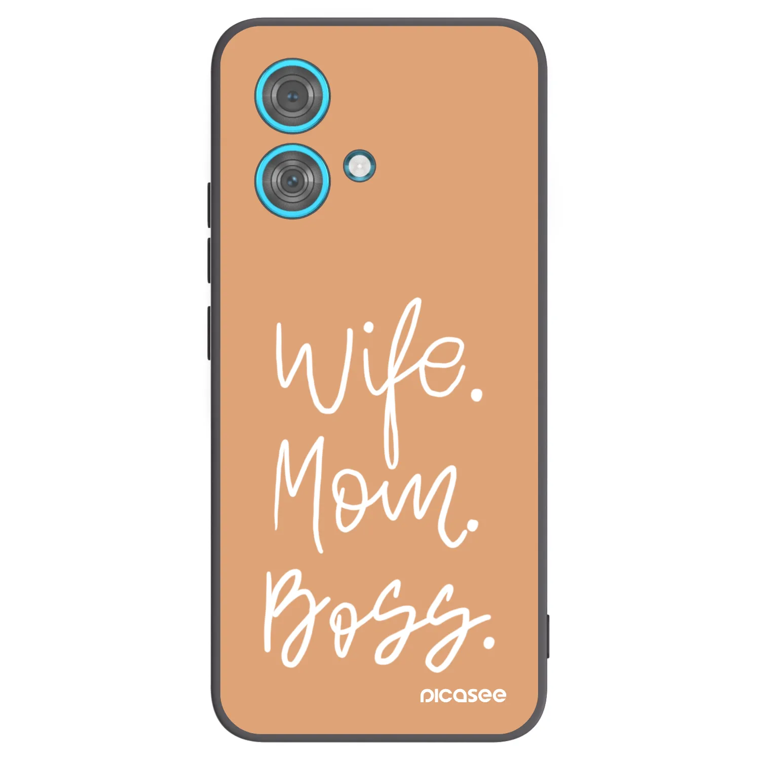 Picasee silikonski črni ovitek za Motorola Edge 40 Neo - Boss Mama
