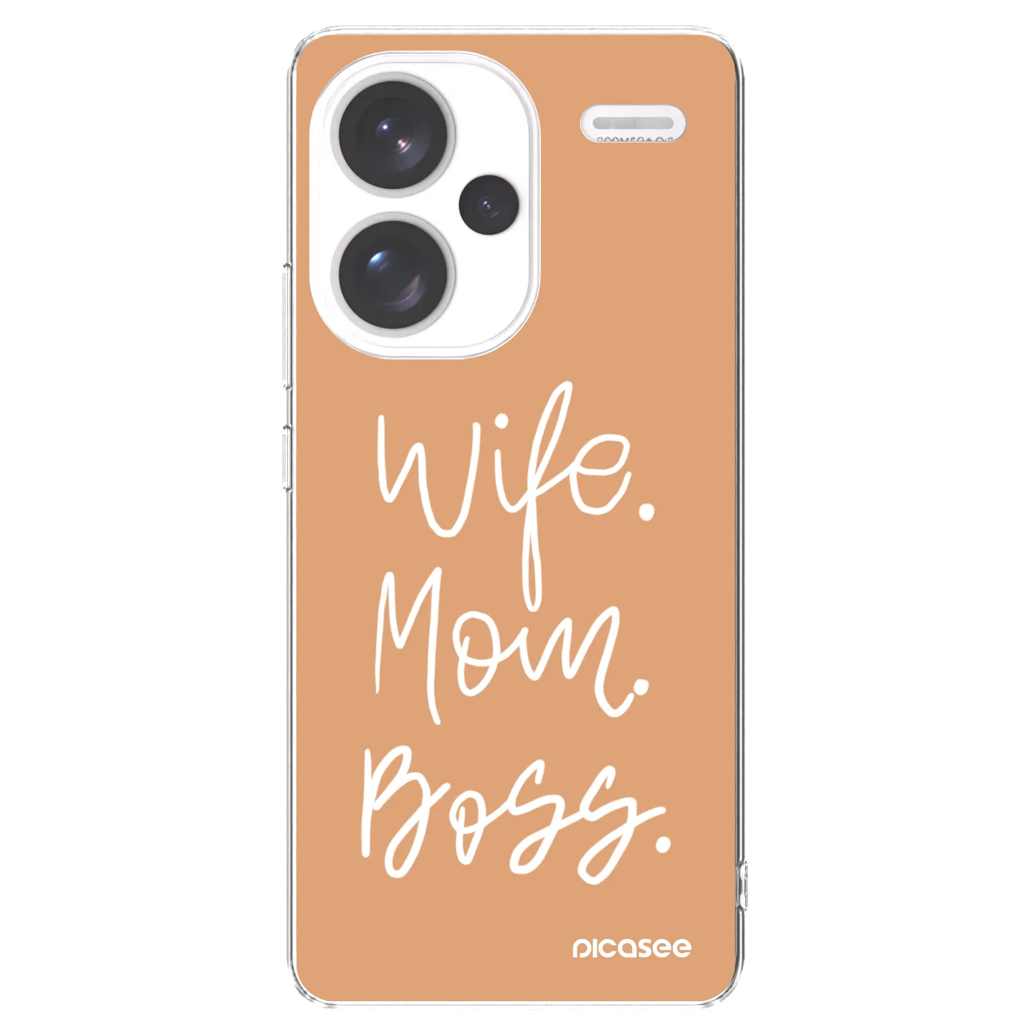 Picasee silikonski prozorni ovitek za Xiaomi Redmi Note 13 Pro+ 5G - Boss Mama