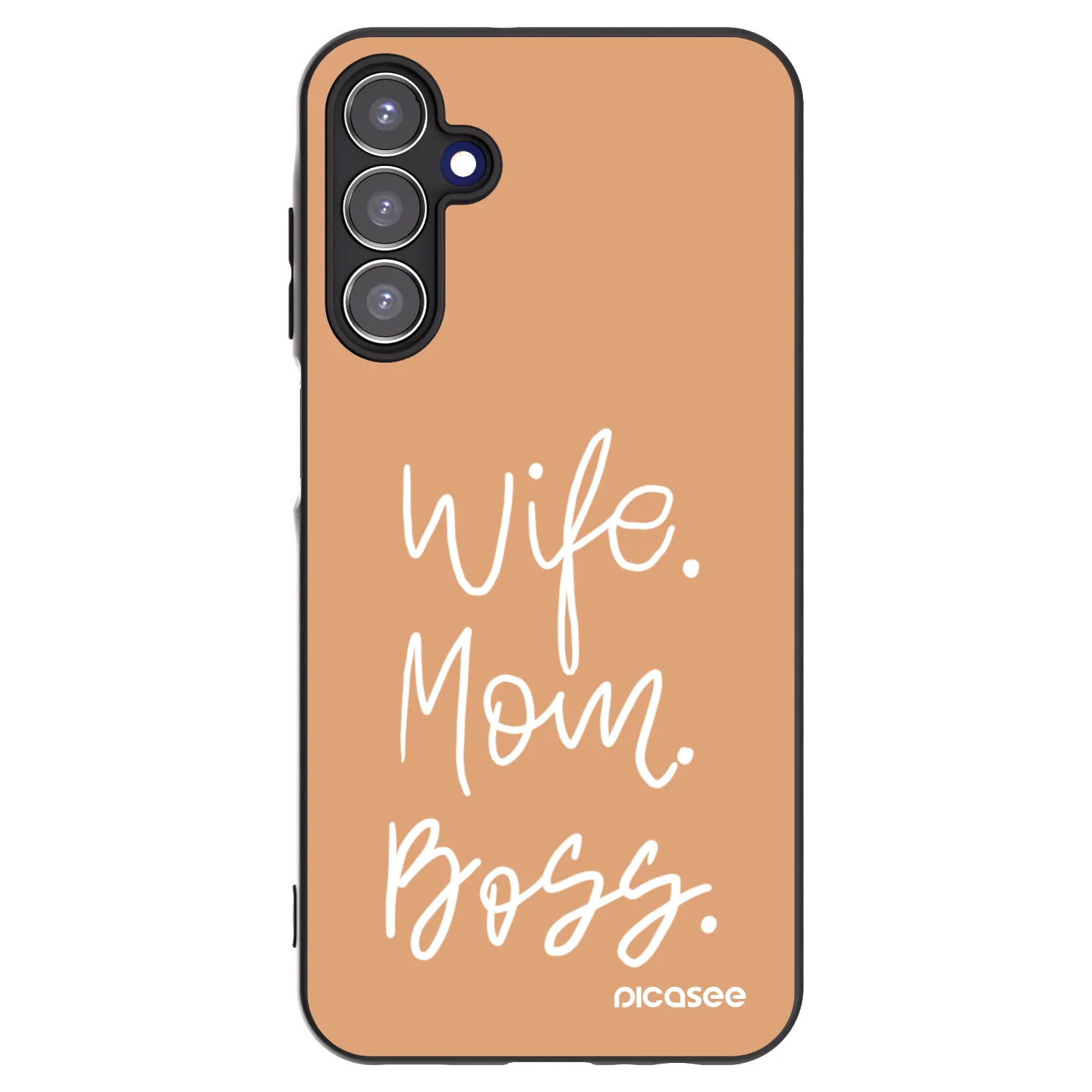 Picasee silikonski črni ovitek za Samsung Galaxy A15 A156B 5G - Boss Mama