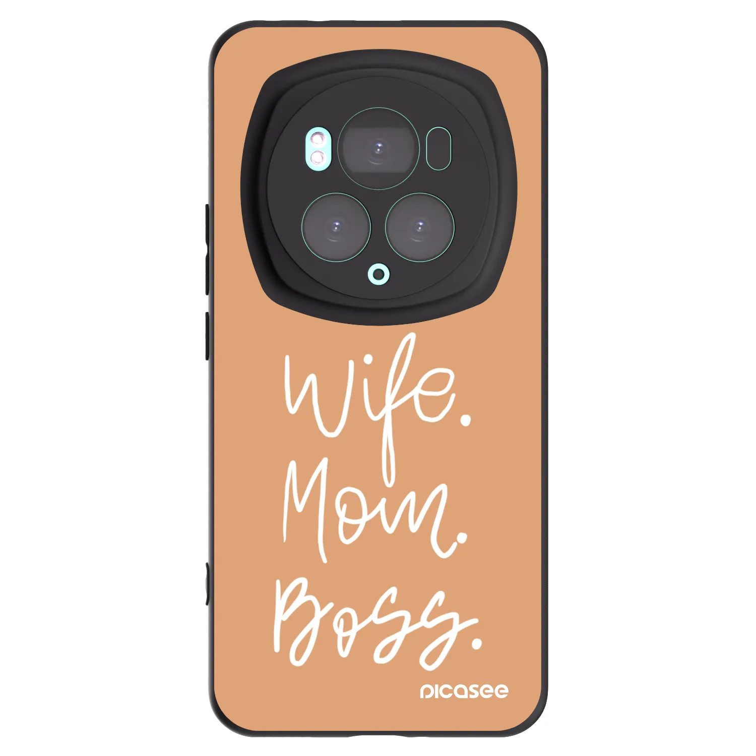 Picasee silikonski črni ovitek za Honor Magic6 Pro - Boss Mama