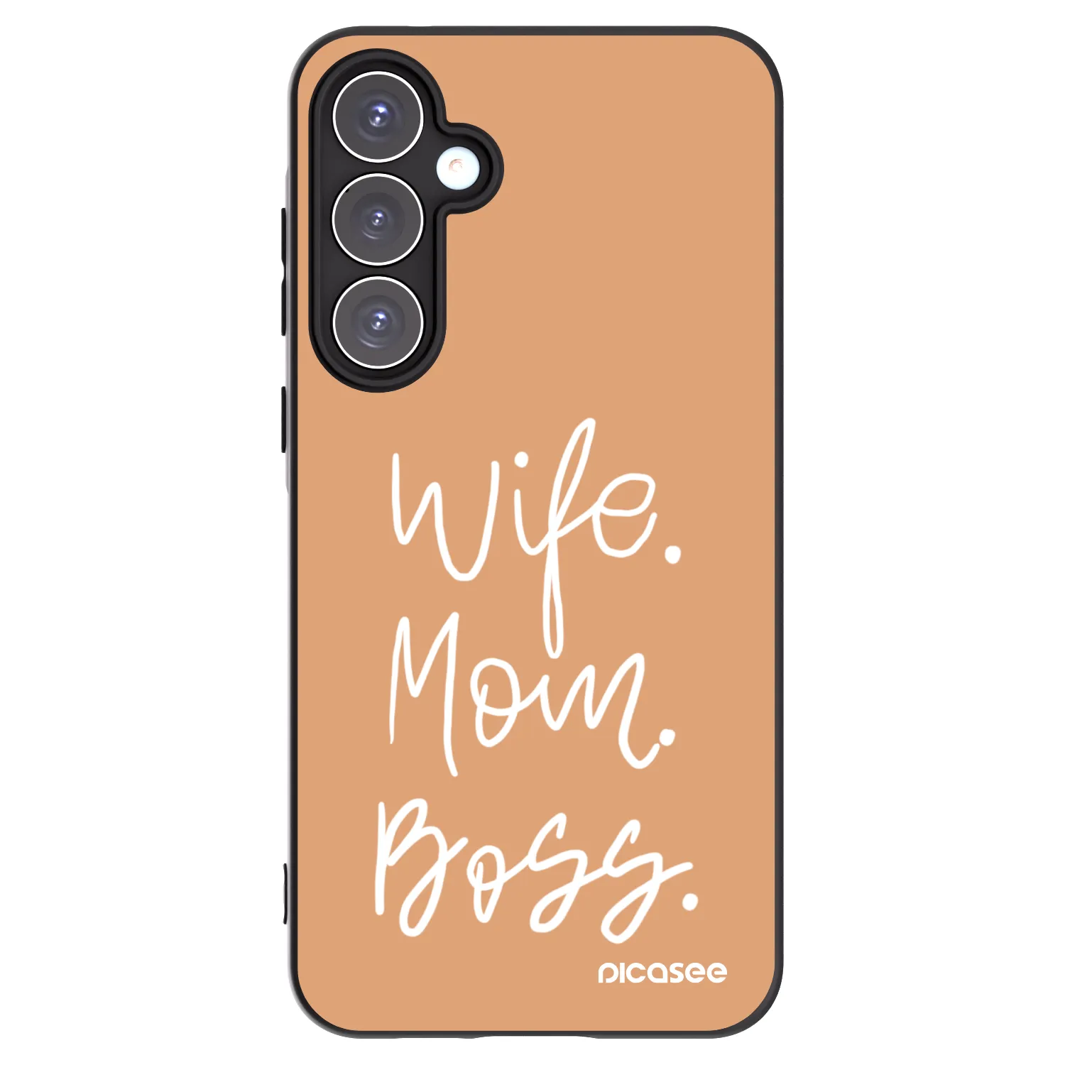 Picasee silikonski črni ovitek za Samsung Galaxy A55 5G A556B - Boss Mama