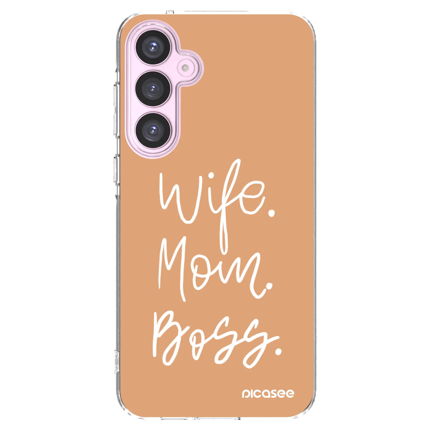 Picasee silikonski prozorni ovitek za Samsung Galaxy A55 5G A556B - Boss Mama