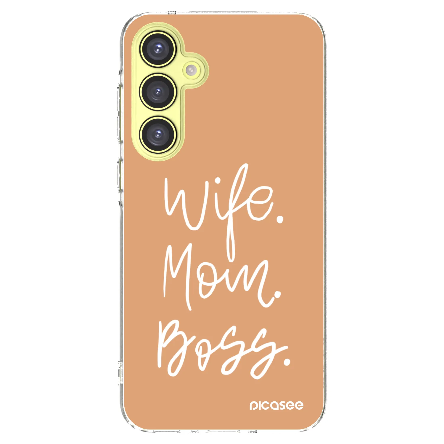 Picasee silikonski prozorni ovitek za Samsung Galaxy A35 5G A356B - Boss Mama