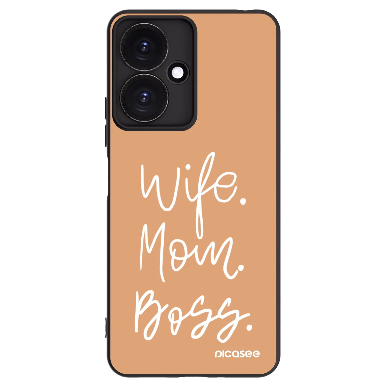 Picasee silikonski črni ovitek za Xiaomi Redmi 13C 5G - Boss Mama