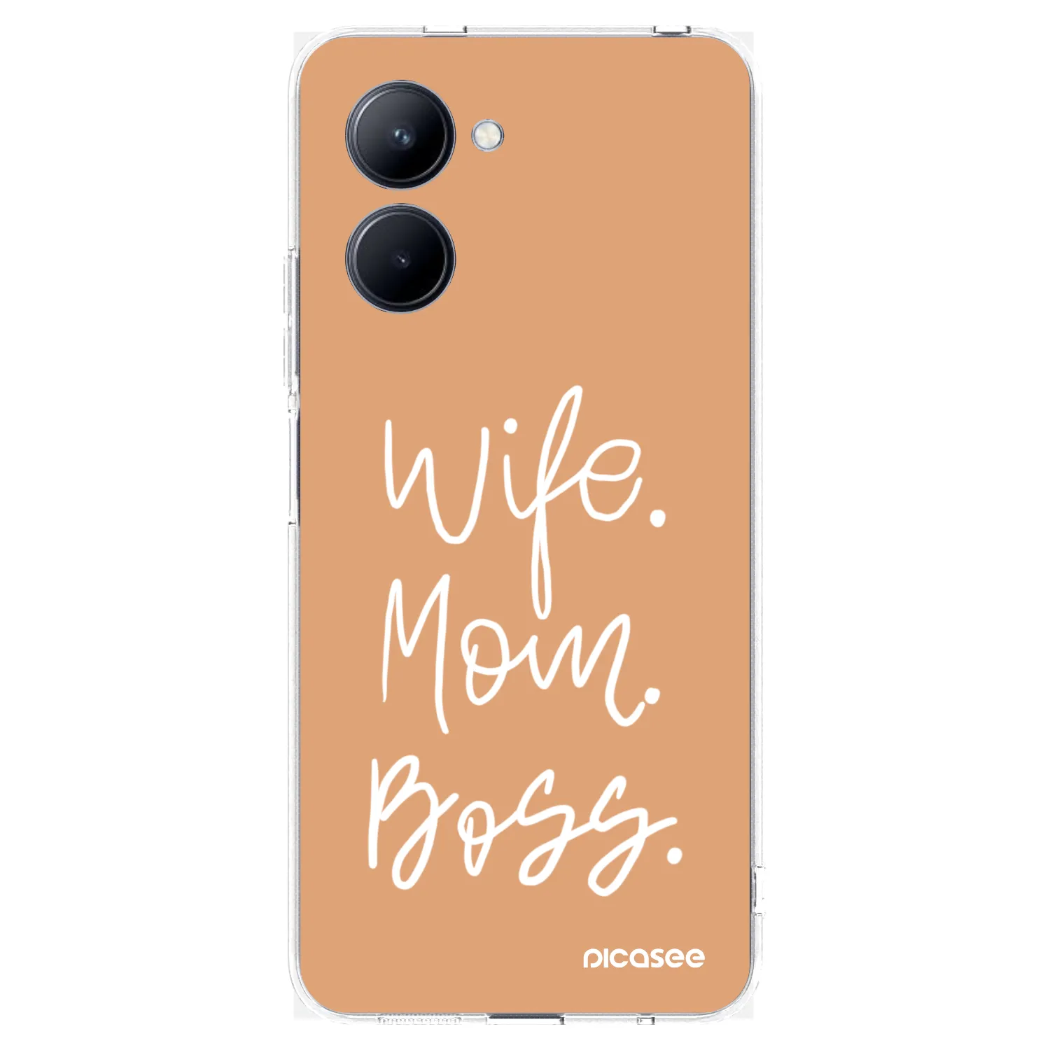 Picasee silikonski prozorni ovitek za Realme C33 (2023) - Boss Mama
