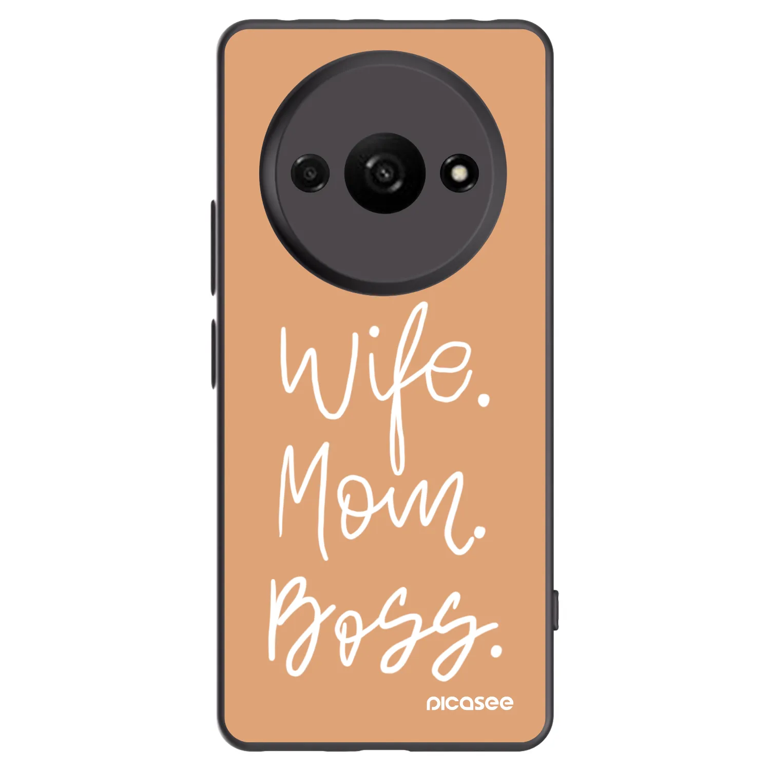 Picasee silikonski črni ovitek za Xiaomi Redmi A3 - Boss Mama