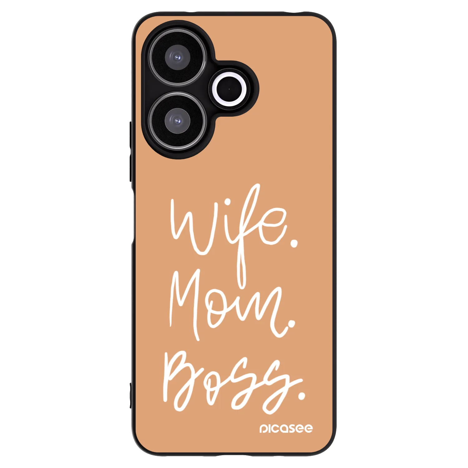 Picasee silikonski črni ovitek za Xiaomi Redmi 13 4G - Boss Mama