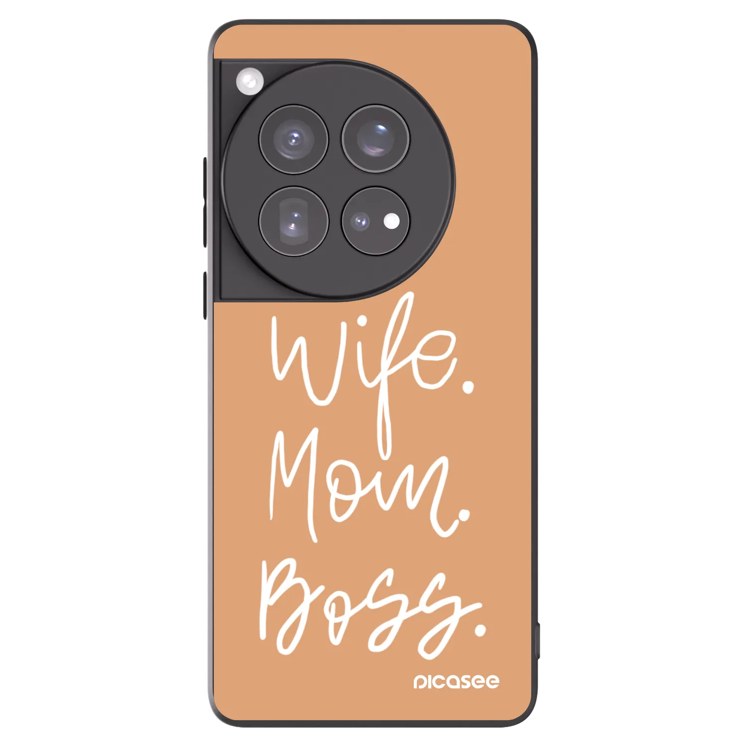Picasee silikonski črni ovitek za OnePlus 12 5G - Boss Mama