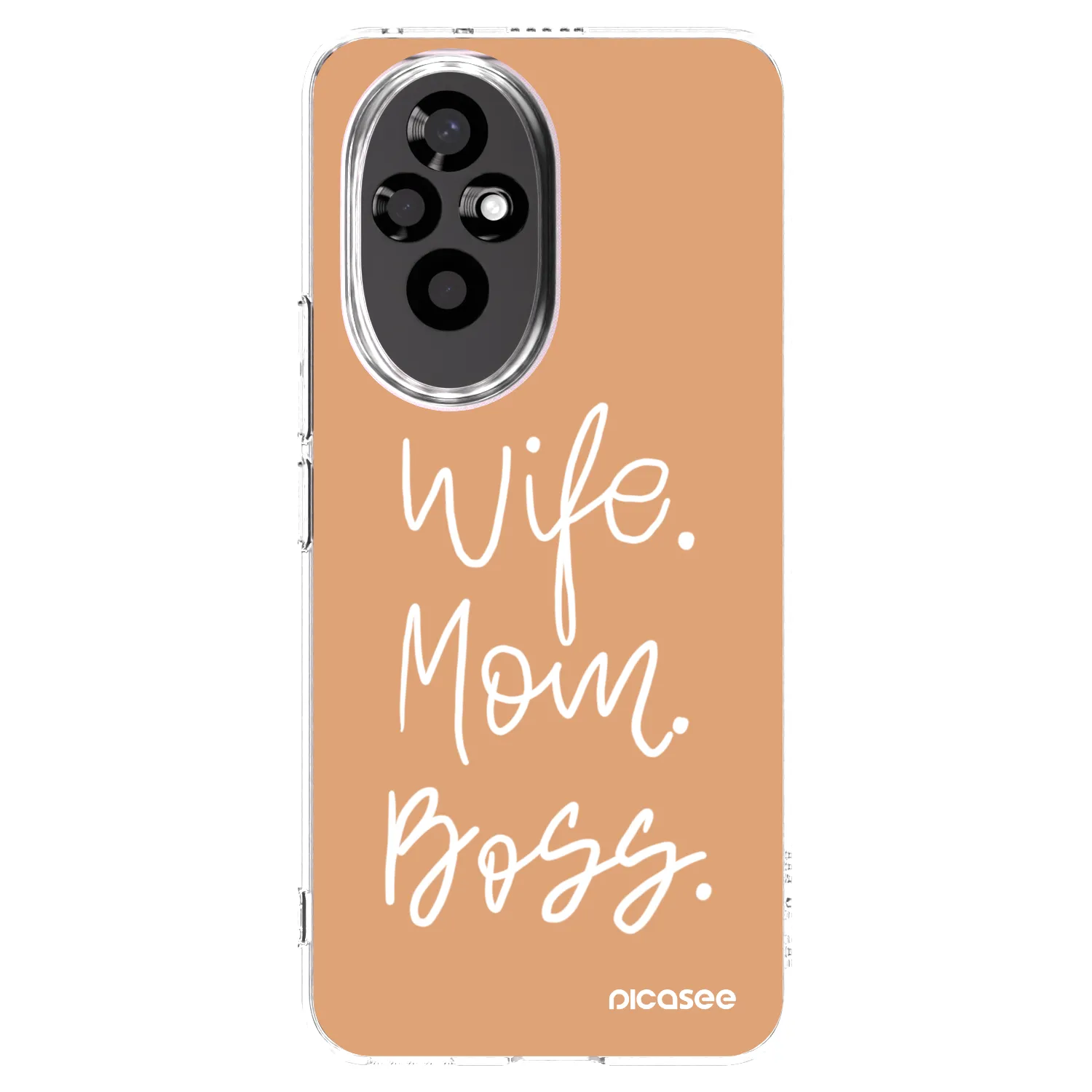 Picasee silikonski prozorni ovitek za Honor 200 Pro 5G - Boss Mama