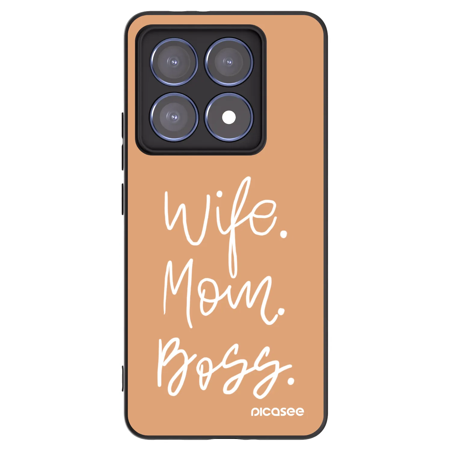 Picasee silikonski črni ovitek za Xiaomi 14T Pro - Boss Mama