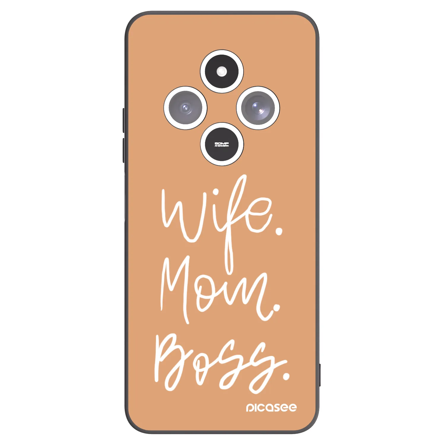 Picasee silikonski črni ovitek za Xiaomi Redmi 14C - Boss Mama