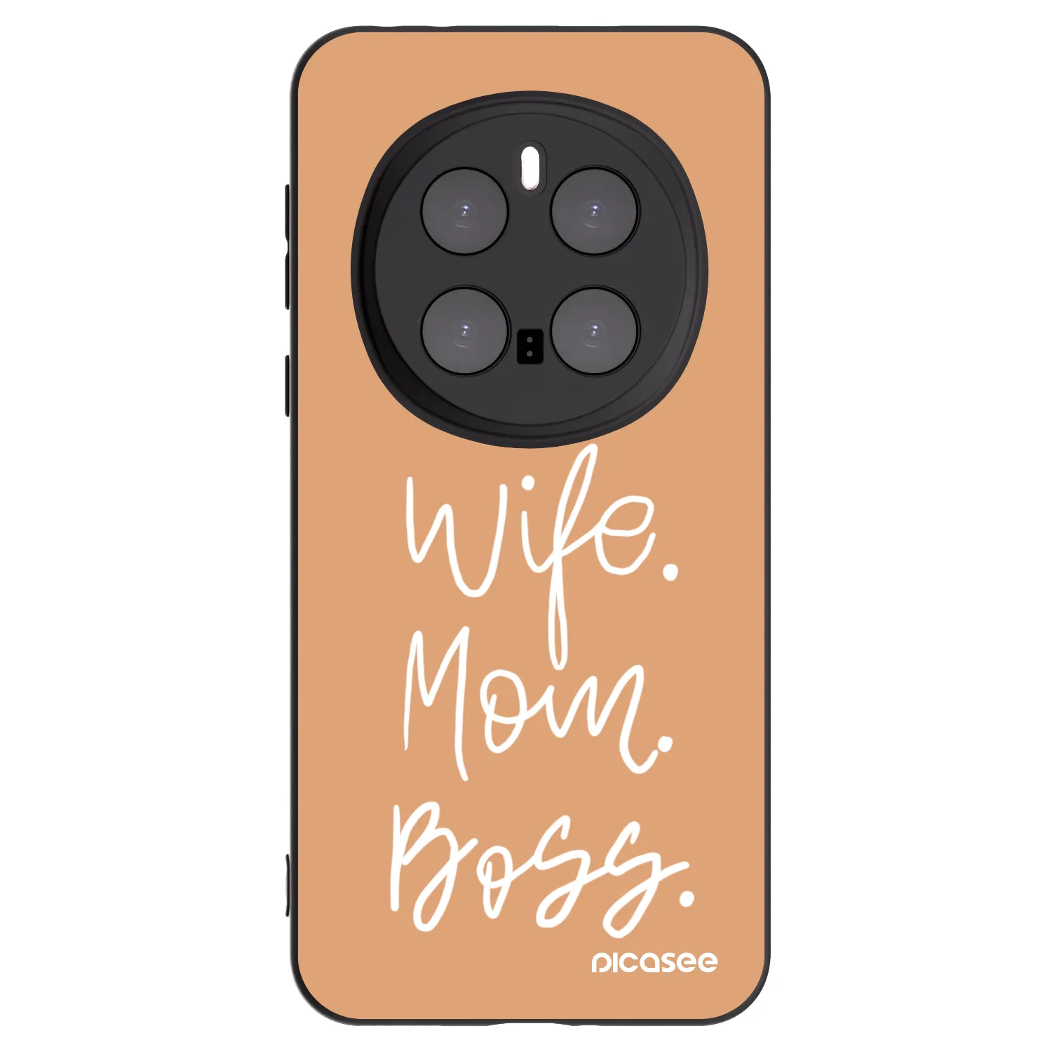 Picasee silikonski črni ovitek za Honor Magic7 Pro 5G - Boss Mama