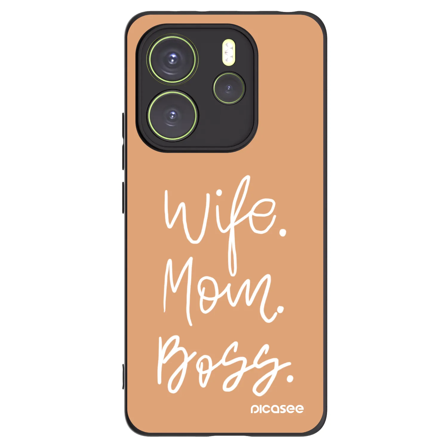 Picasee silikonski črni ovitek za Xiaomi Redmi Note 14 4G - Boss Mama