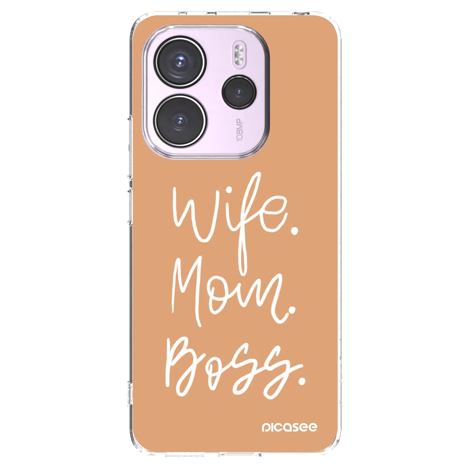 Picasee silikonski prozorni ovitek za Xiaomi Redmi Note 14 4G - Boss Mama