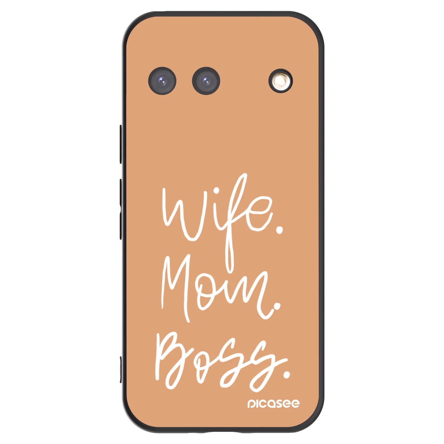 Picasee silikonski črni ovitek za Google Pixel 9 - Boss Mama