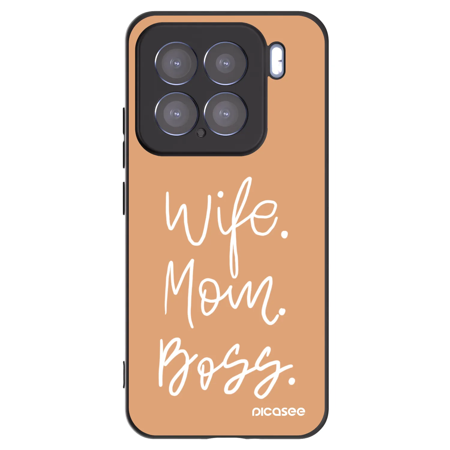Picasee silikonski črni ovitek za Xiaomi 15 - Boss Mama