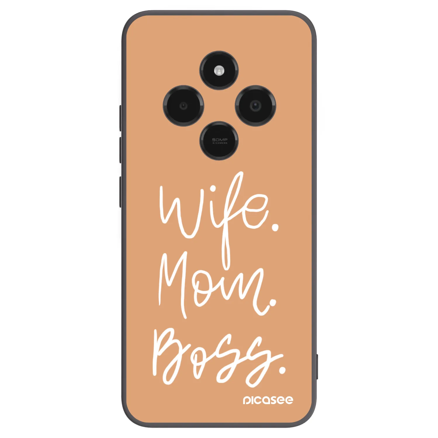 Picasee silikonski črni ovitek za Xiaomi Poco C75 - Boss Mama
