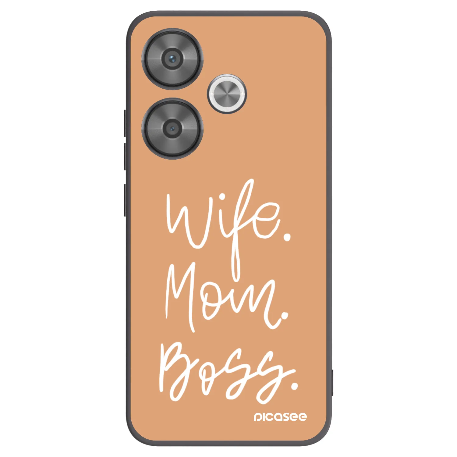 Picasee silikonski črni ovitek za Xiaomi Poco F6 - Boss Mama