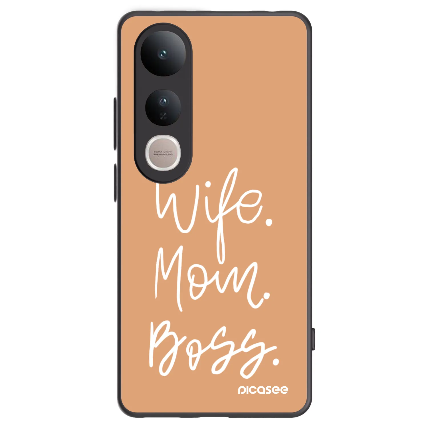 Picasee silikonski črni ovitek za Vivo V50 Lite 5G - Boss Mama