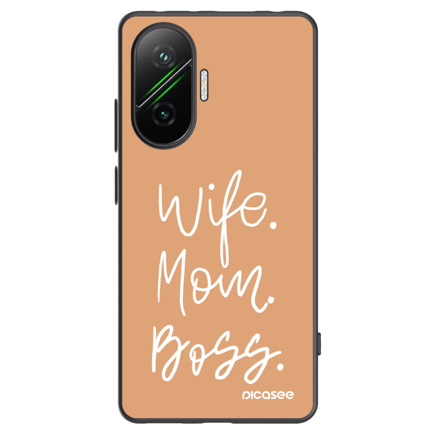 Picasee silikonski črni ovitek za Xiaomi Poco F7 5G - Boss Mama