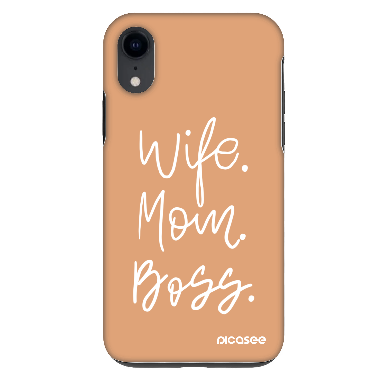Picasee Fashion Case za Apple iPhone XR - Boss Mama