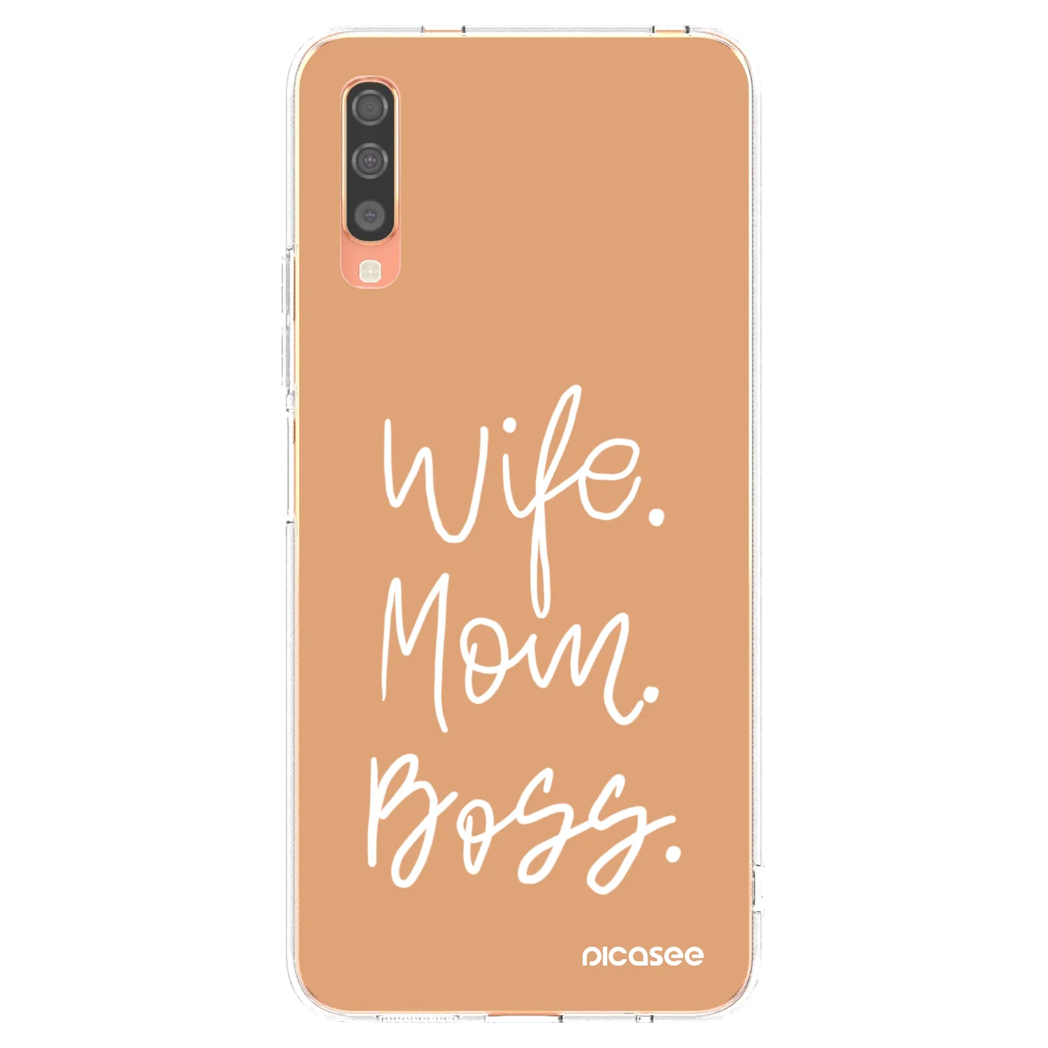 Picasee silikonski prozorni ovitek za Samsung Galaxy A70 A705F - Boss Mama