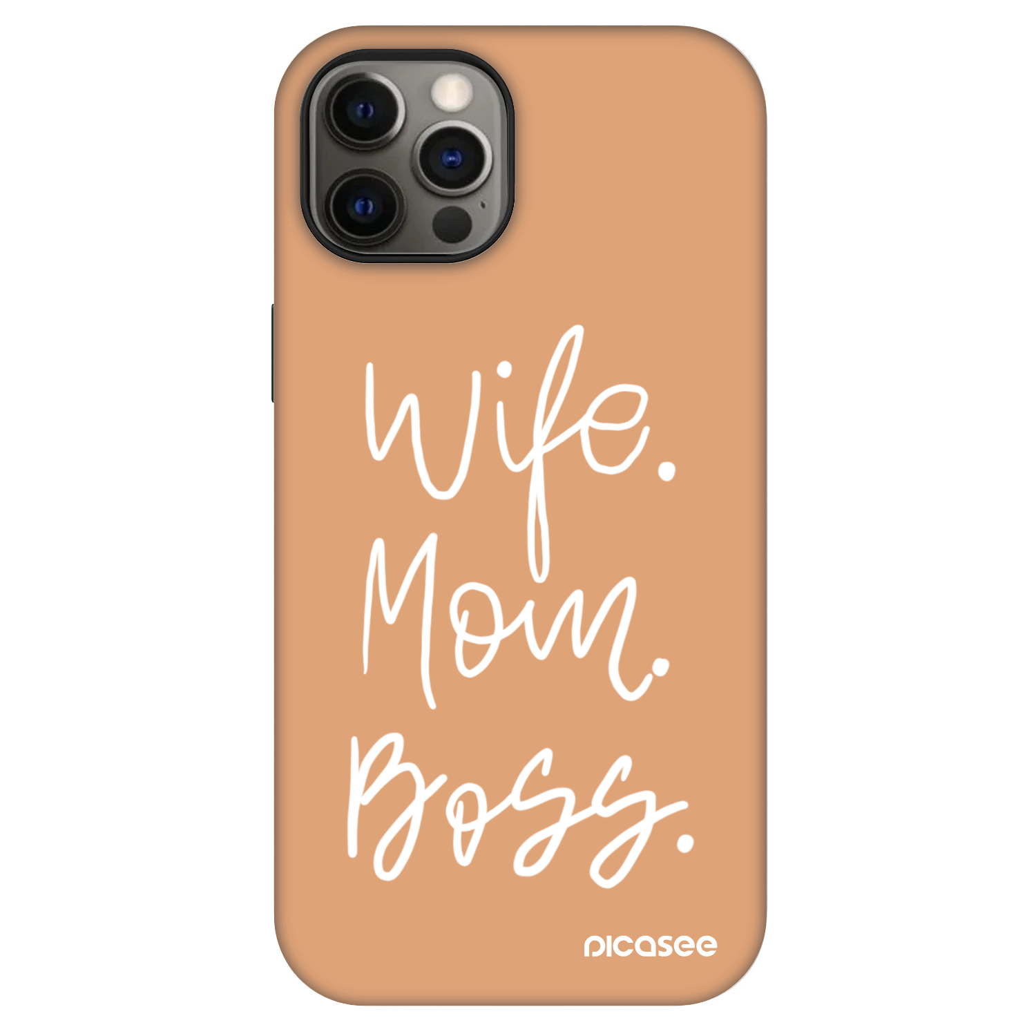 Picasee Fashion Case MagSafe za Apple iPhone 12 - Boss Mama
