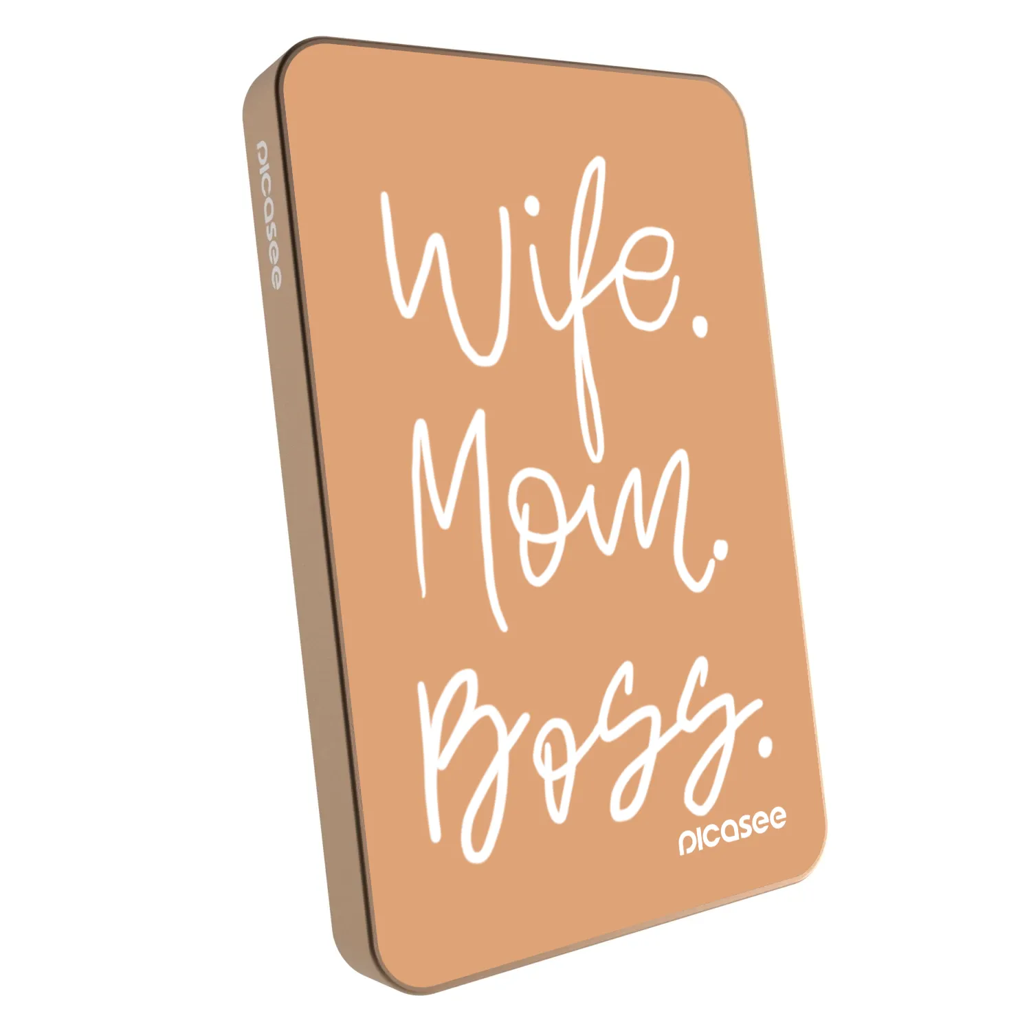 Picasee Prenosna baterija z MagSafe 5 000 mAh Zlati - Boss Mama