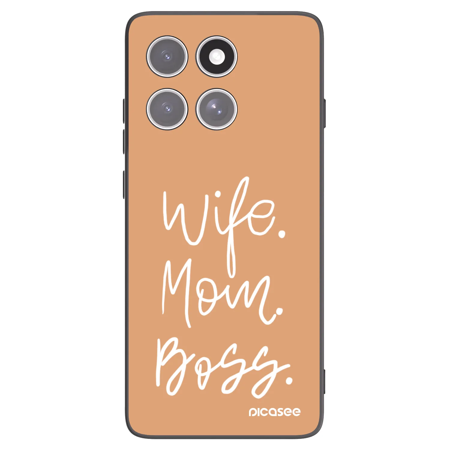 Picasee silikonski črni ovitek za Motorola Edge 60 Fusion - Boss Mama