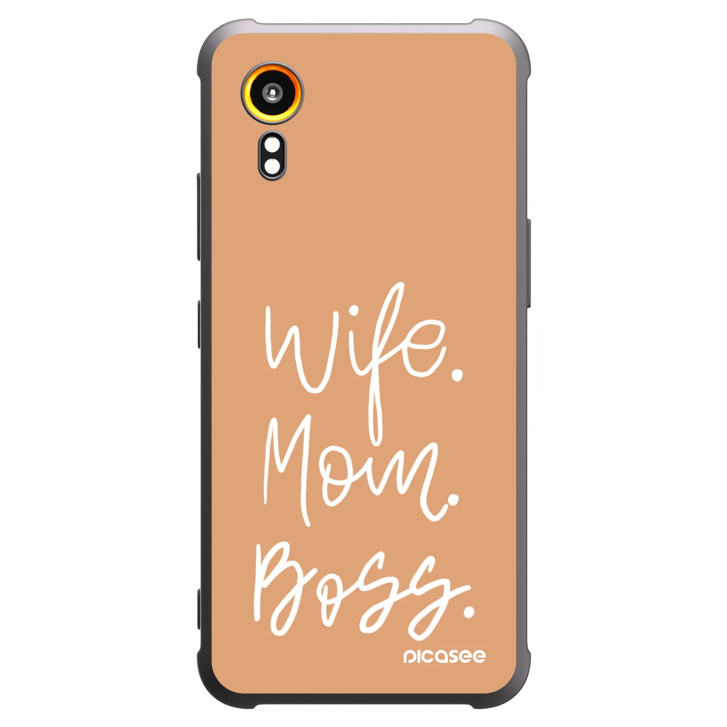 Picasee silikonski črni ovitek za Samsung Galaxy Xcover 7 - Boss Mama