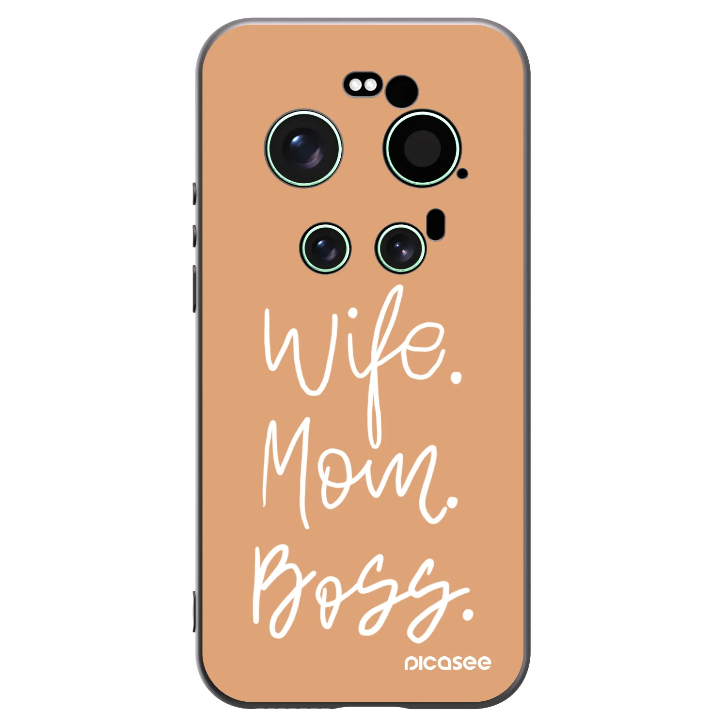 Picasee silikonski črni ovitek za Xiaomi 17 Ultra - Boss Mama